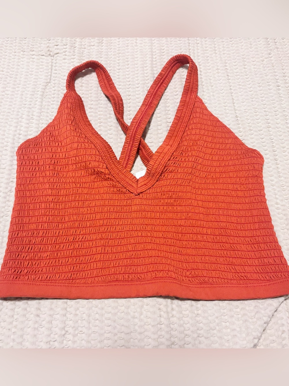 Fp Movement Smocked Crop Tank Top